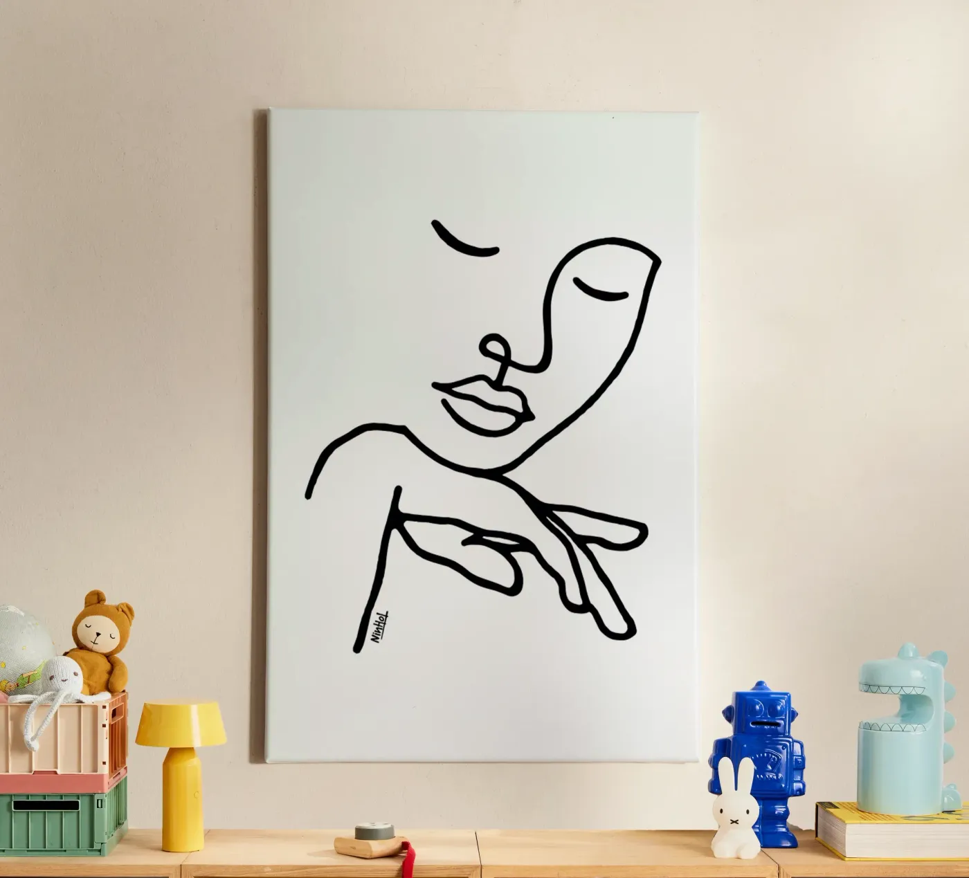 Calm Down Leinwand von Ninhol