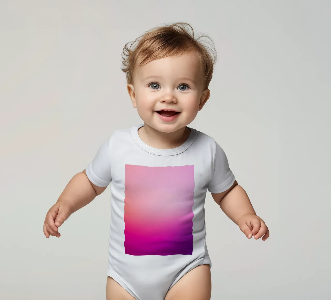 Zachte mix van roze kleuren creëert een verbazingwekkend behang babyrompertje korte mouwen van DesignDoodle
