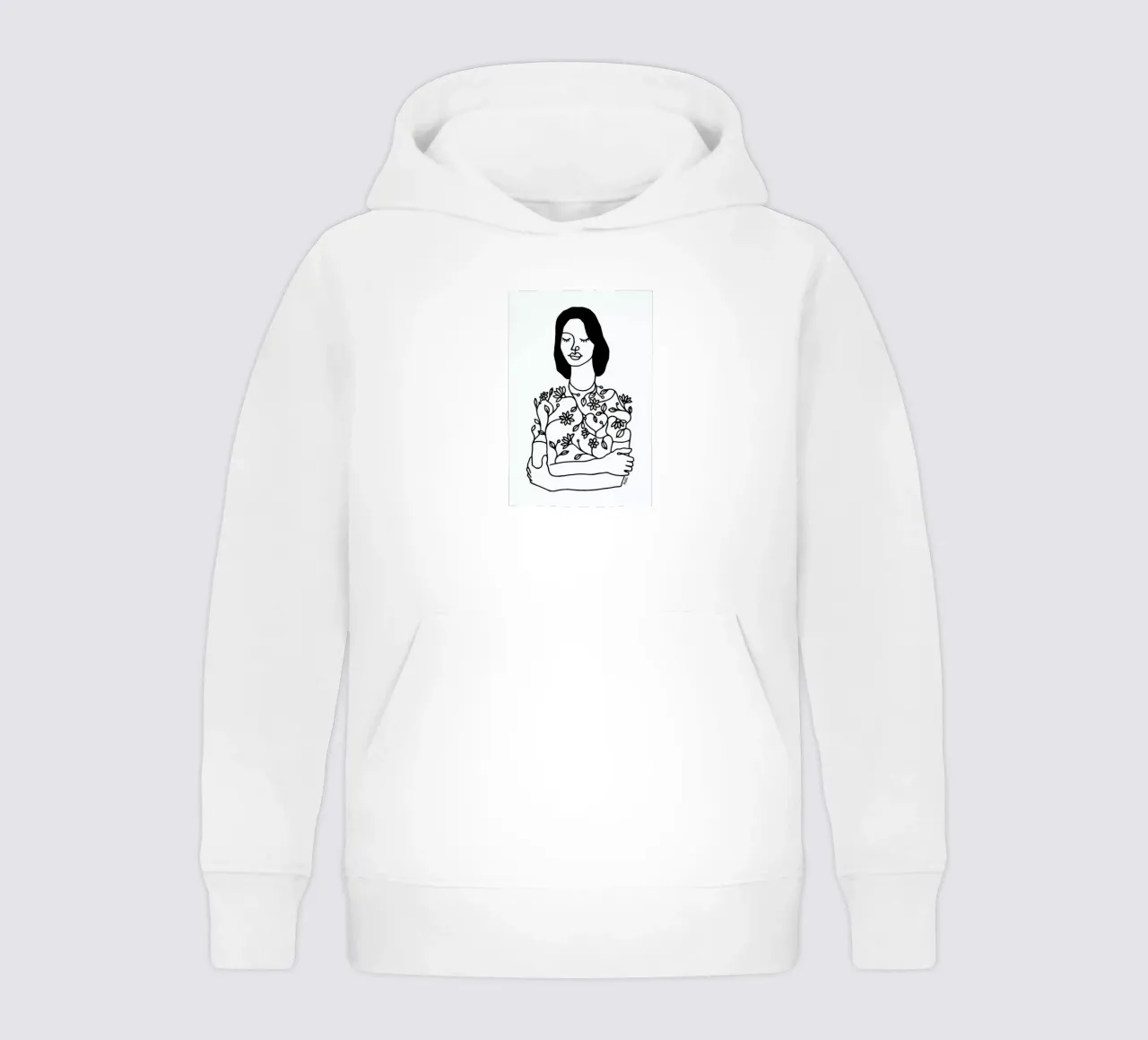 Dressing Flowers kids hoodie by Ninhol