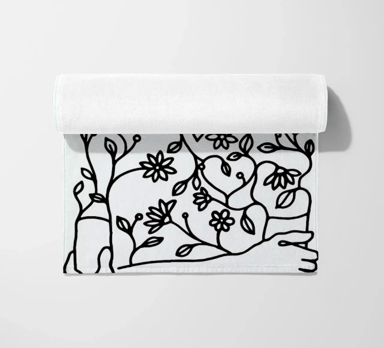 Dressing Flowers beach towel by Ninhol