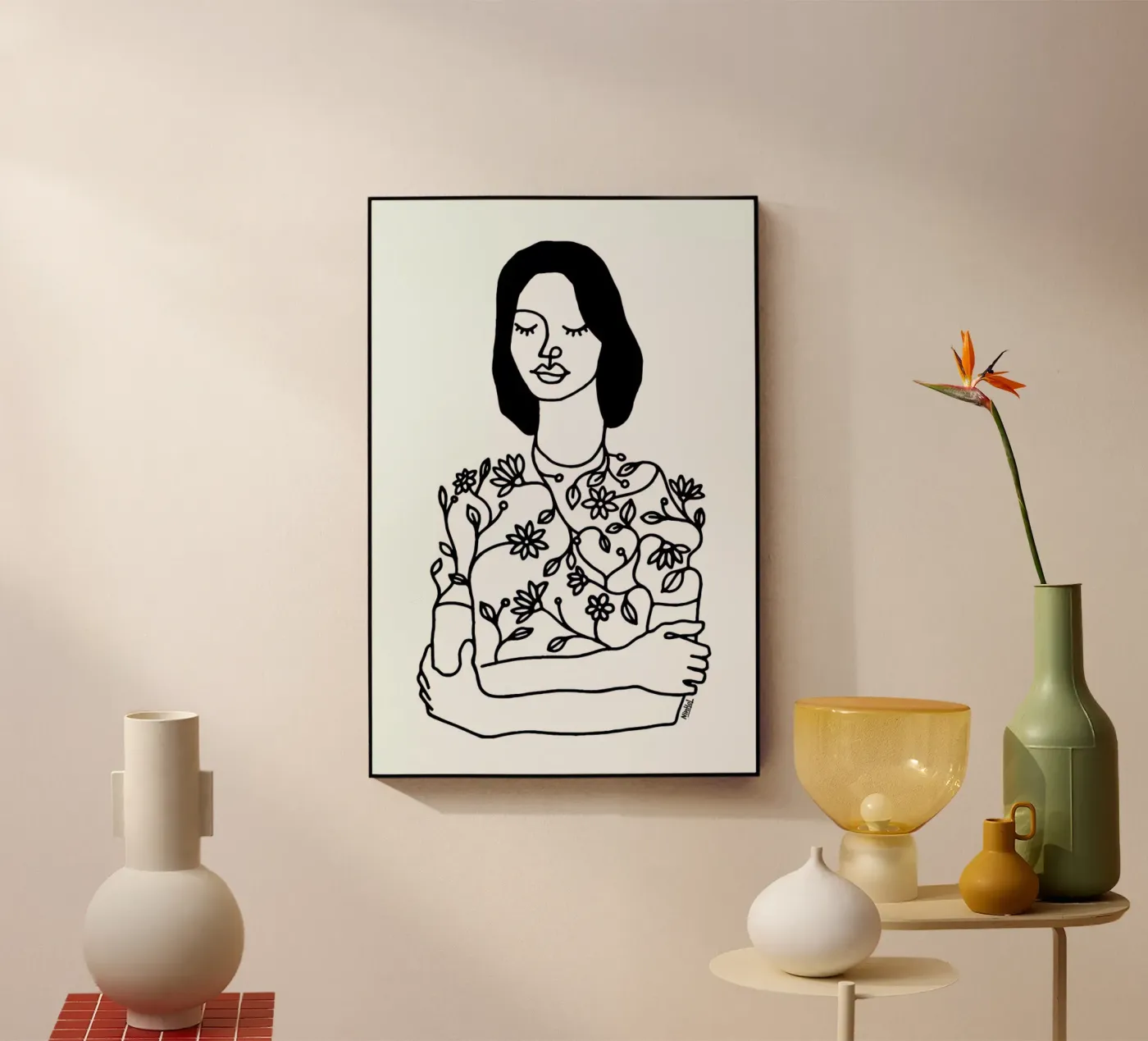 Dressing Flowers plexiglas de Ninhol