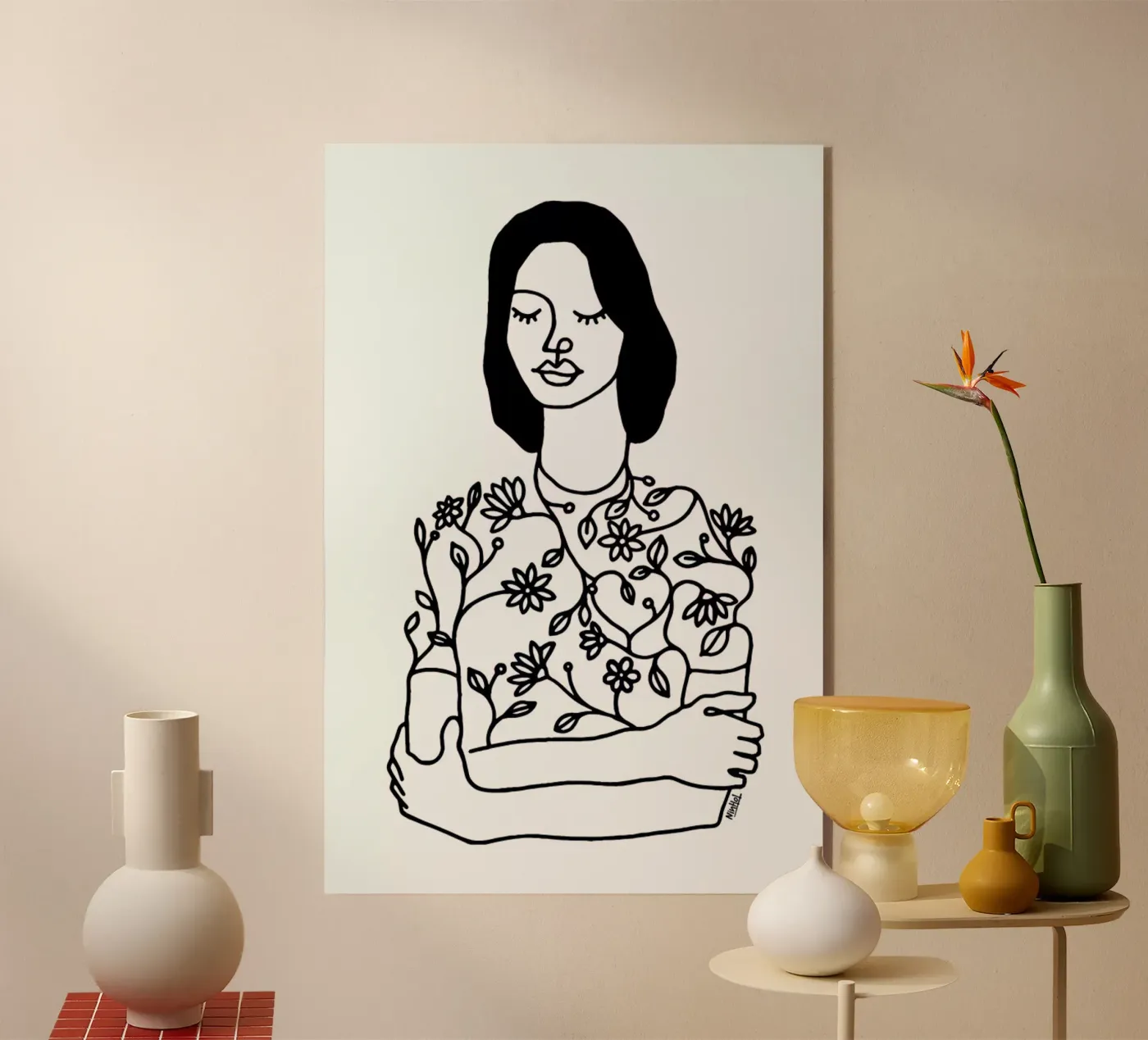 Dressing Flowers plexiglas de Ninhol