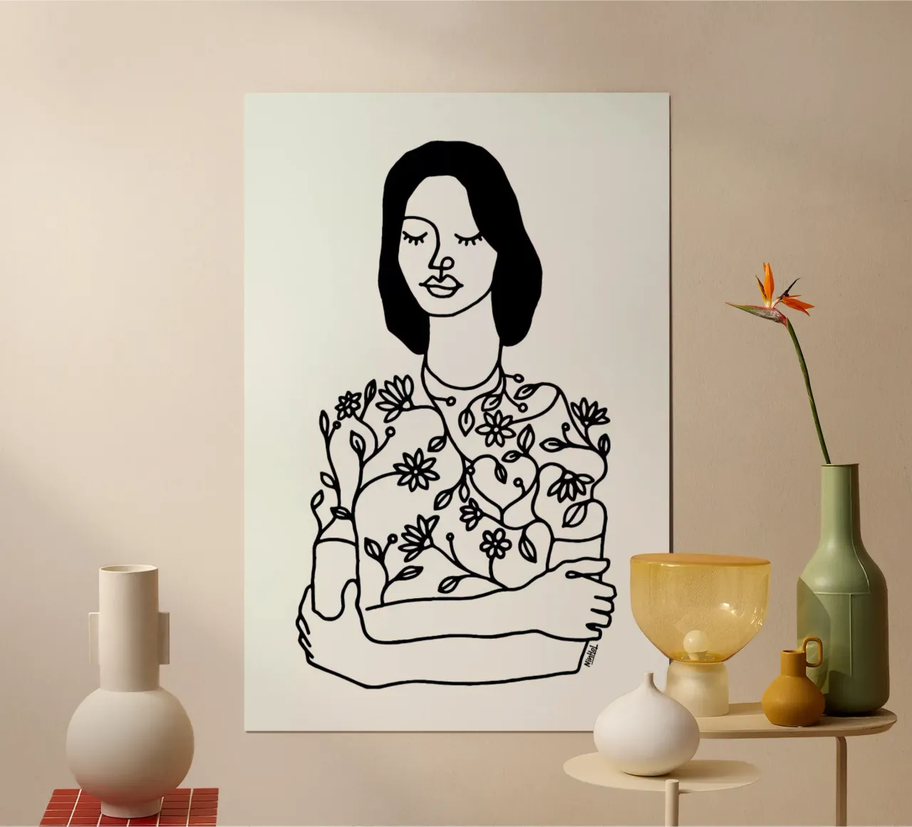 Dressing Flowers poster da Ninhol