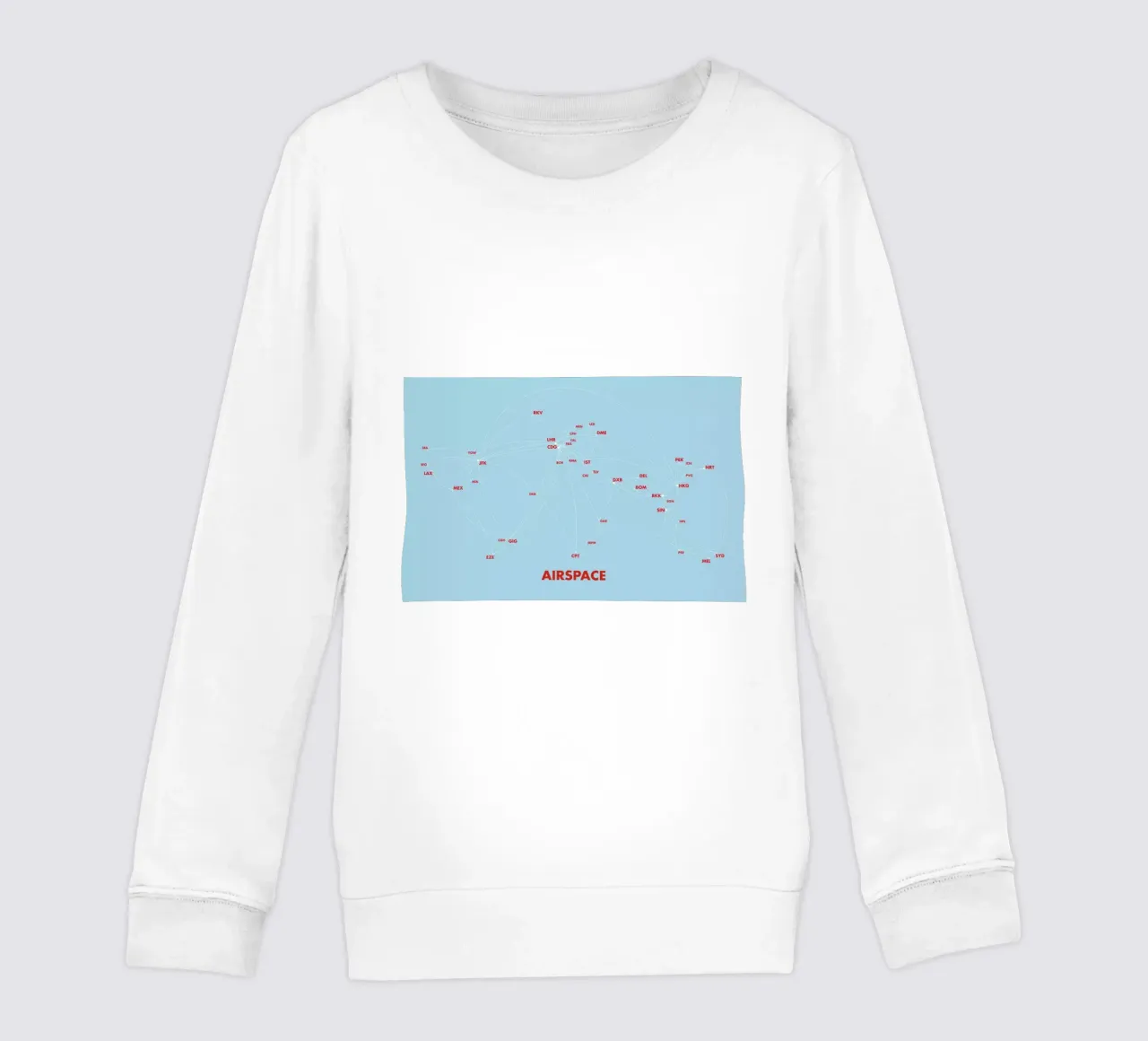 Airspace Map Blue felpa bambino da Marc Schulthess
