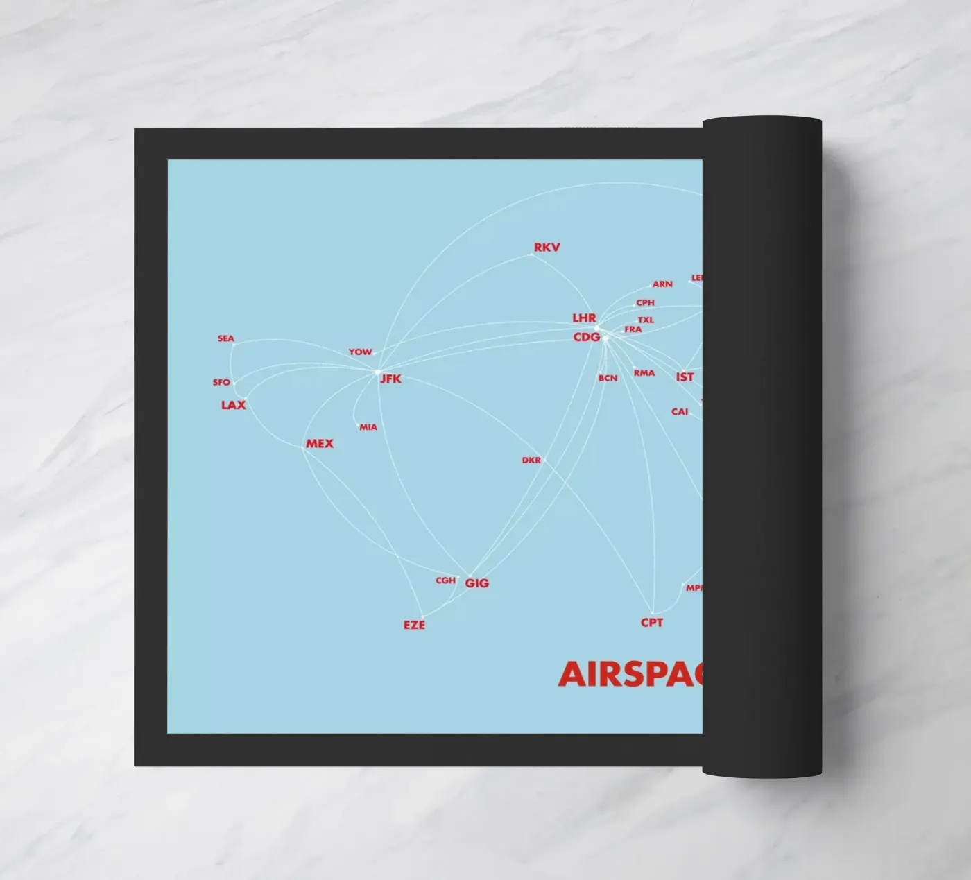 Airspace Map Blue zerbino da Marc Schulthess
