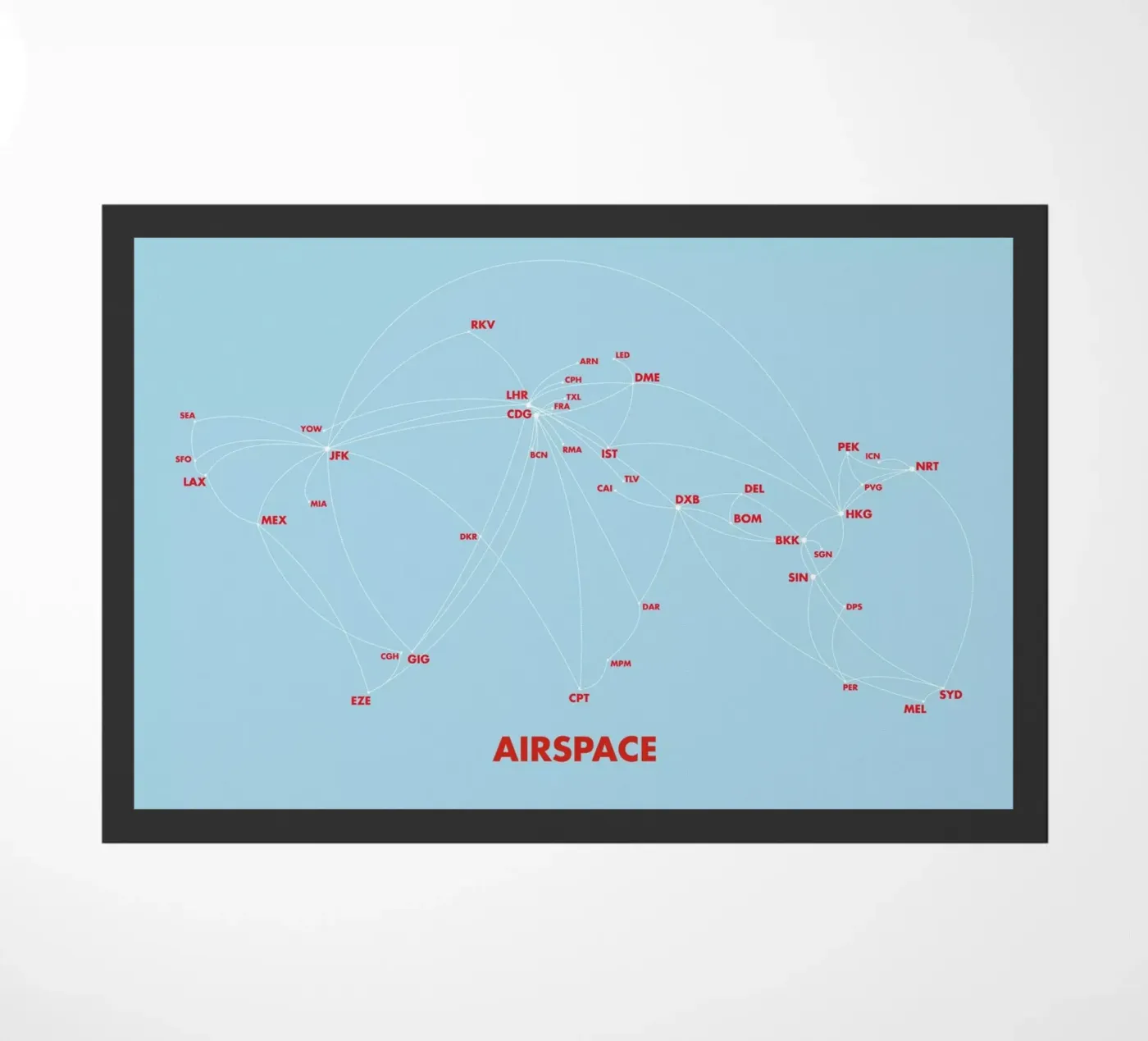 Airspace Map Blue zerbino da Marc Schulthess