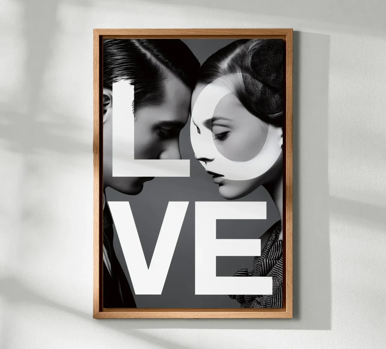 Love #2 tela con Cornice a cassetta da M-Ulrich-Digital Art