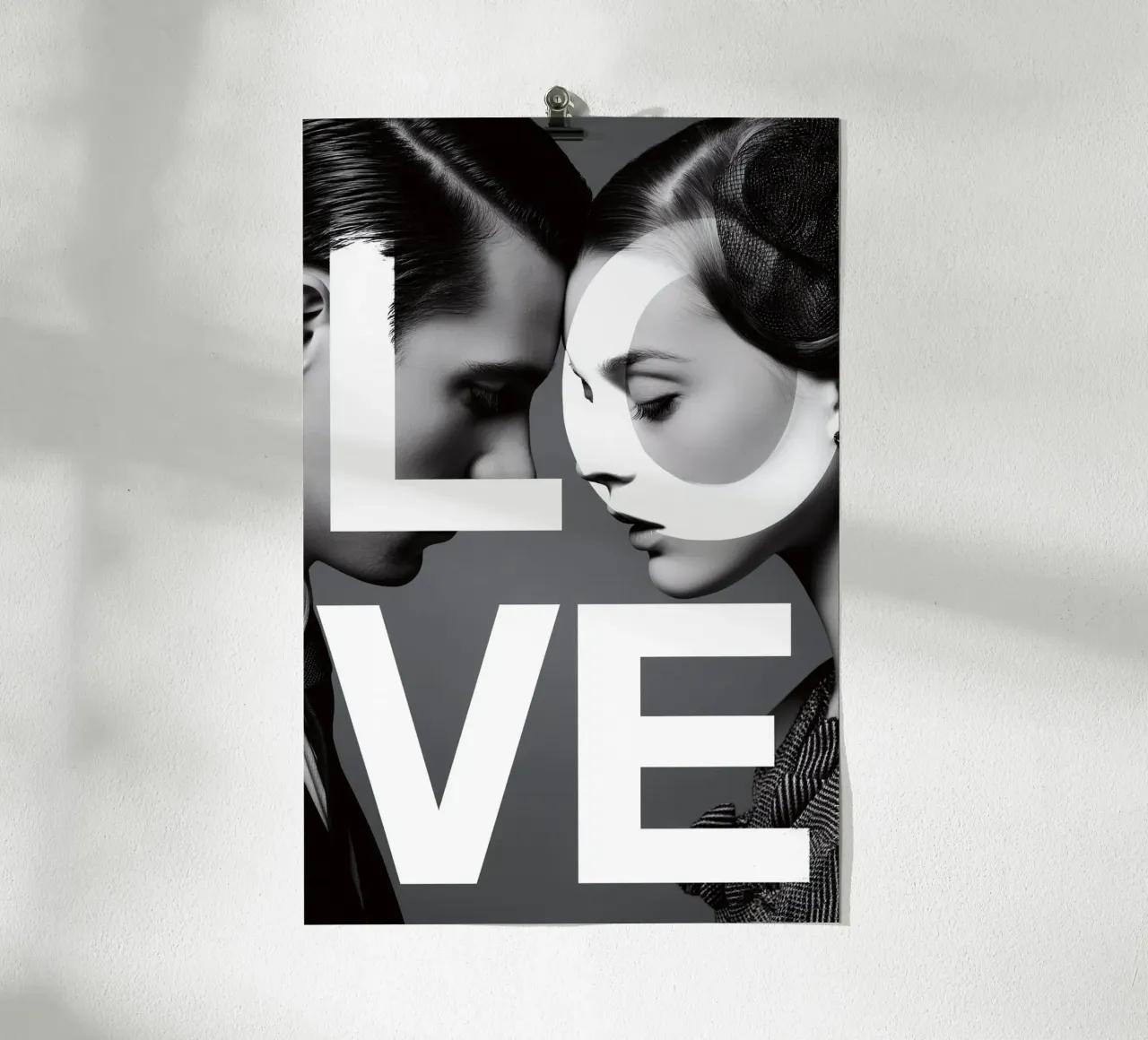 Love #2 poster con telaio in alluminio da M-Ulrich-Digital Art