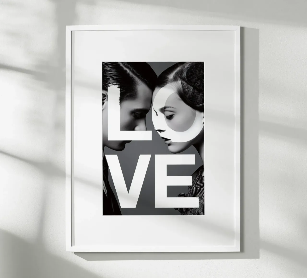 Love #2 poster con telaio in alluminio da M-Ulrich-Digital Art