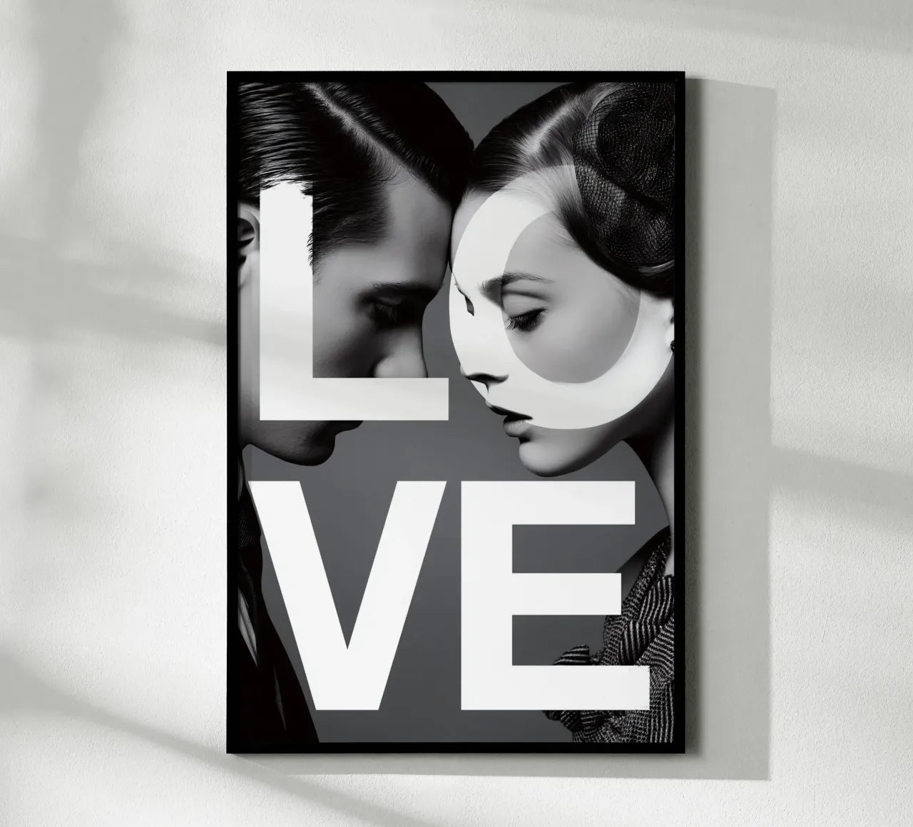 Love #2 poster con telaio in alluminio da M-Ulrich-Digital Art