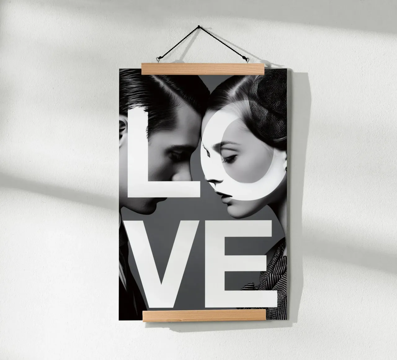 Love #2 poster con telaio in alluminio da M-Ulrich-Digital Art