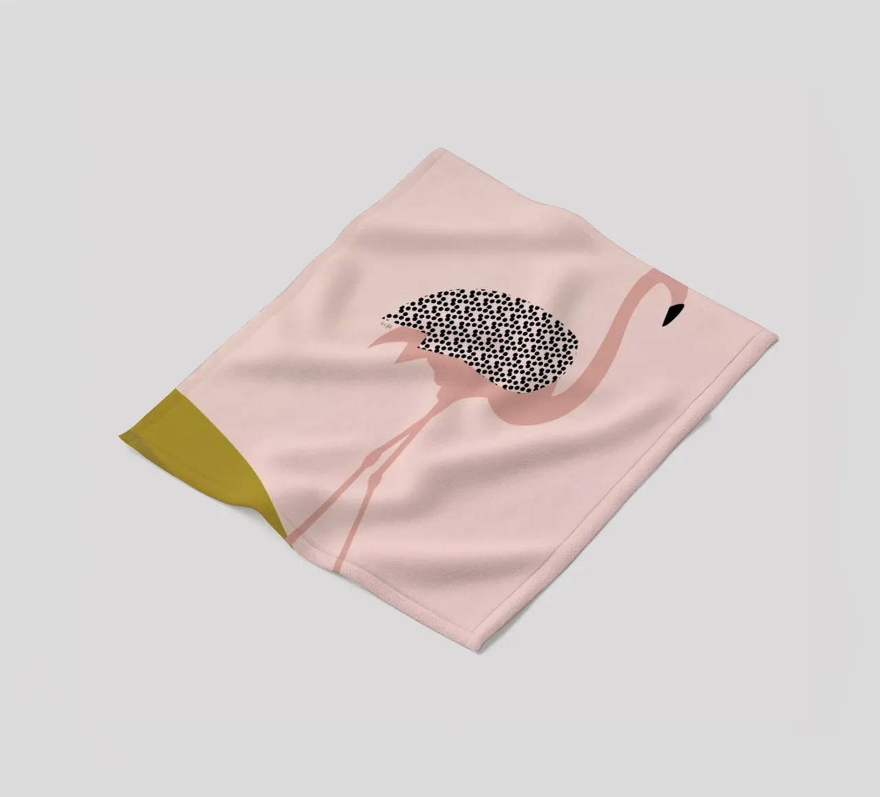 Flamingo coperta in pile da Linda Gobeta