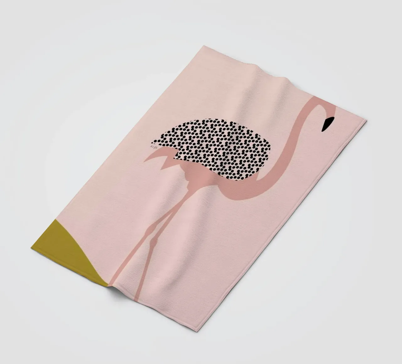 Flamingo Fleecedecke von Linda Gobeta