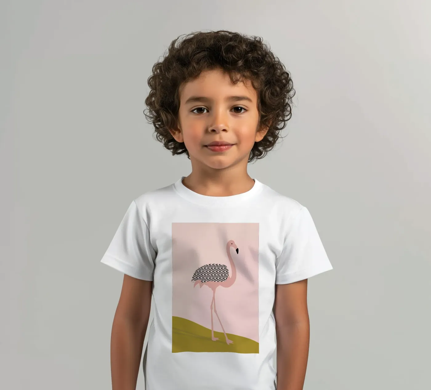 Flamingo kinder t-shirt van Linda Gobeta