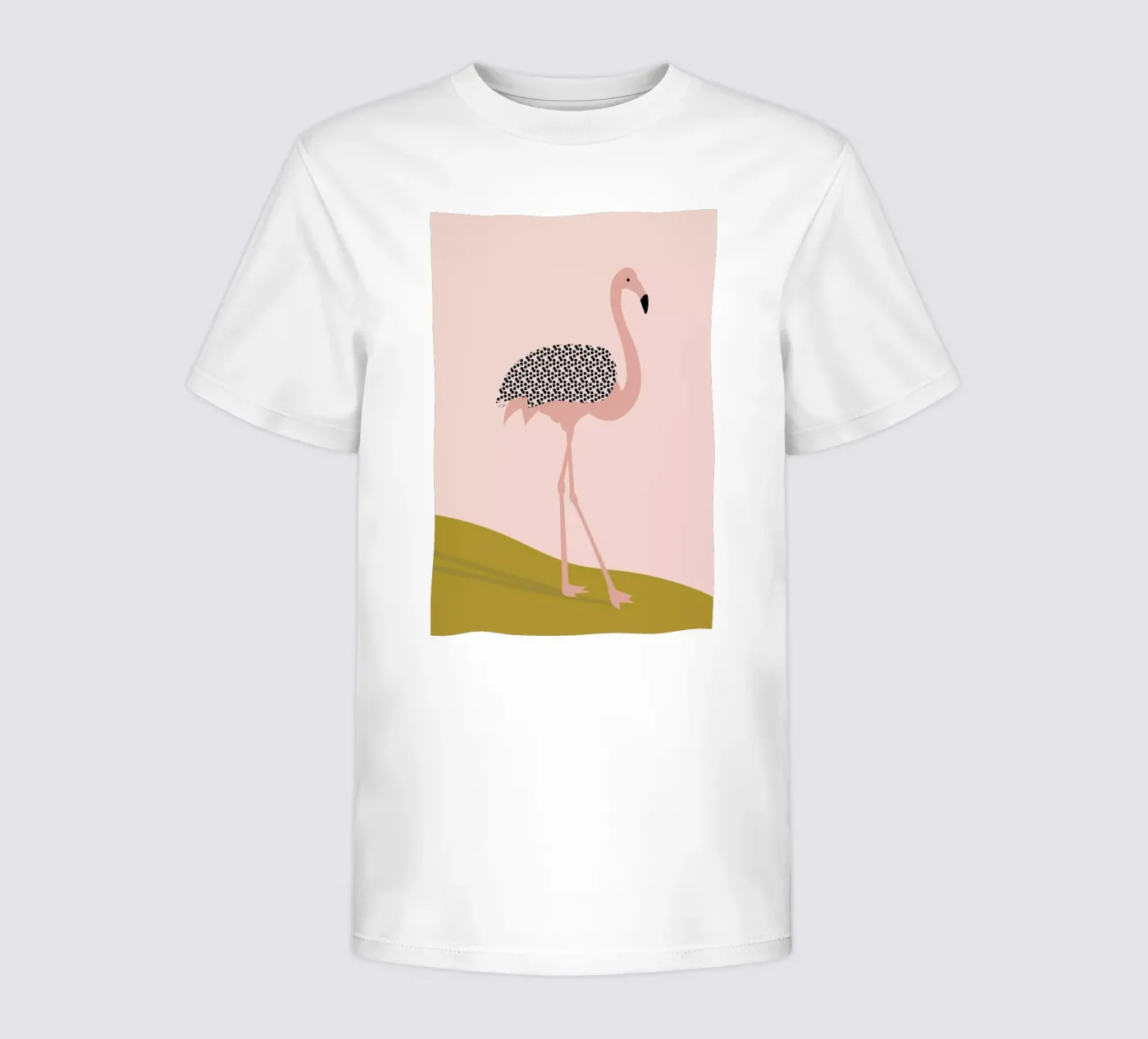 Flamingo kinder t-shirt van Linda Gobeta