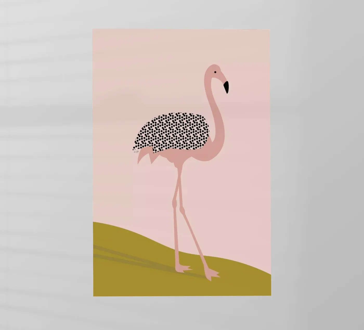 Flamingo pellicola backlit da Linda Gobeta