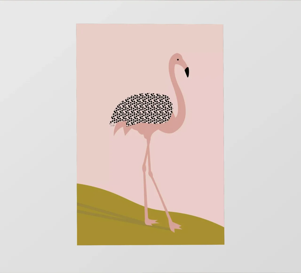 Flamingo pellicola backlit da Linda Gobeta