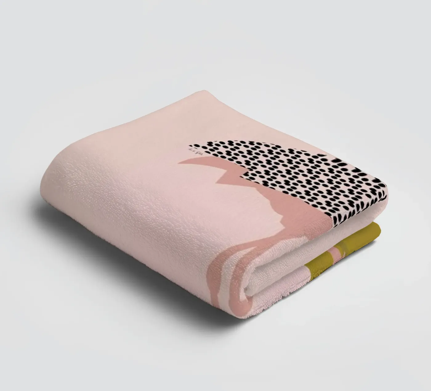 Flamingo badhanddoek van Linda Gobeta