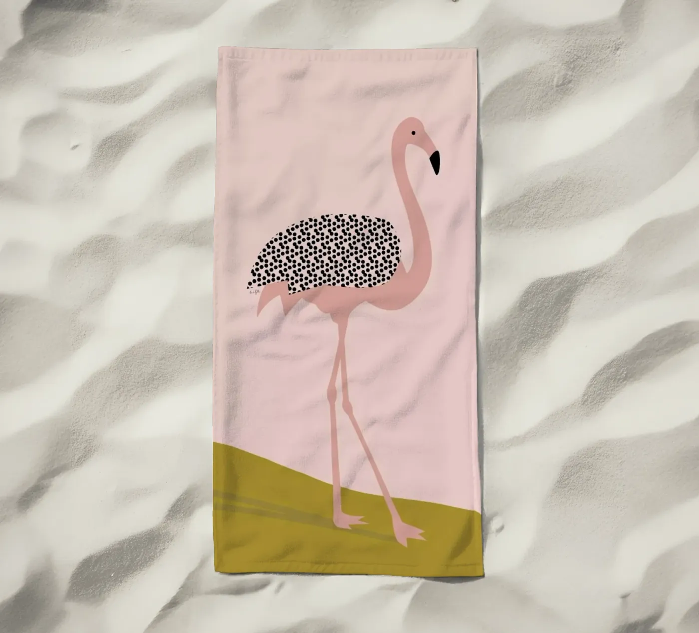 Flamingo telo mare da Linda Gobeta