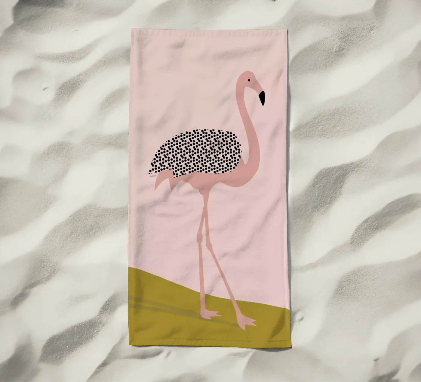 Flamingo telo mare da Linda Gobeta