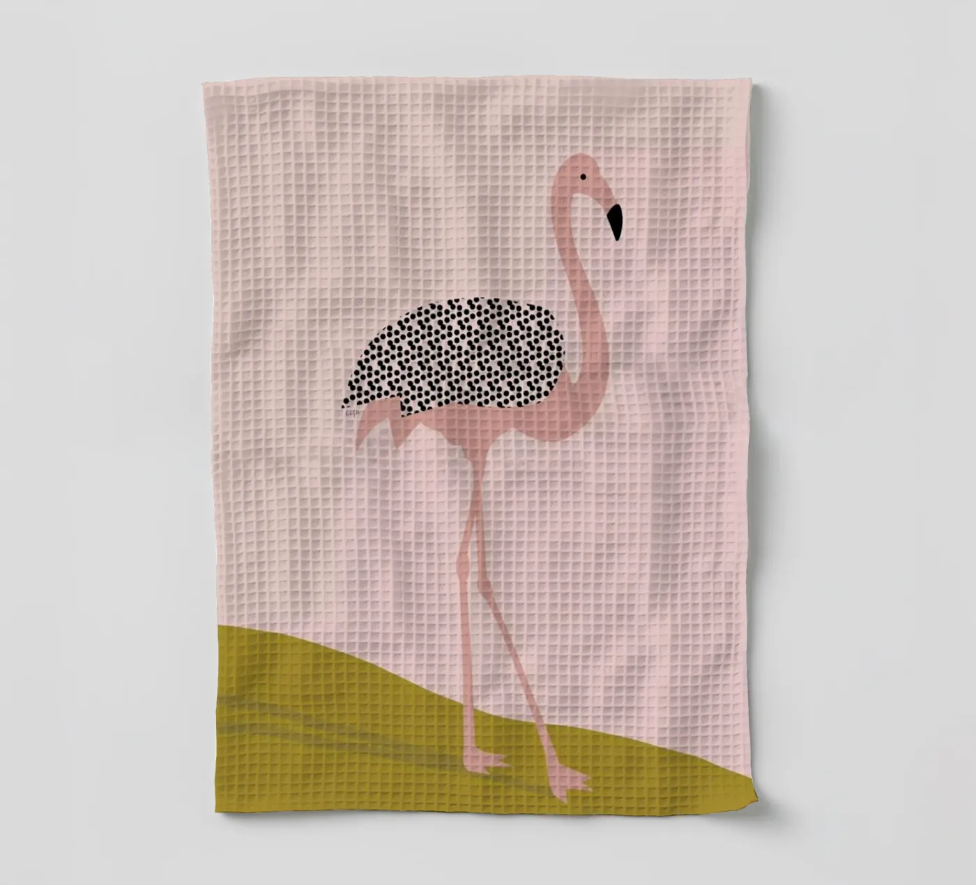 Flamingo Geschirrtuch von Linda Gobeta