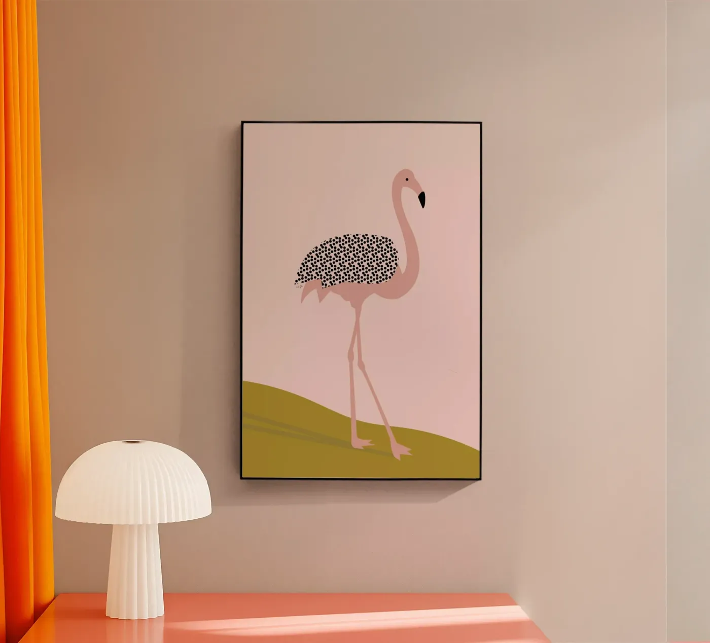 Flamingo plexiglass da Linda Gobeta