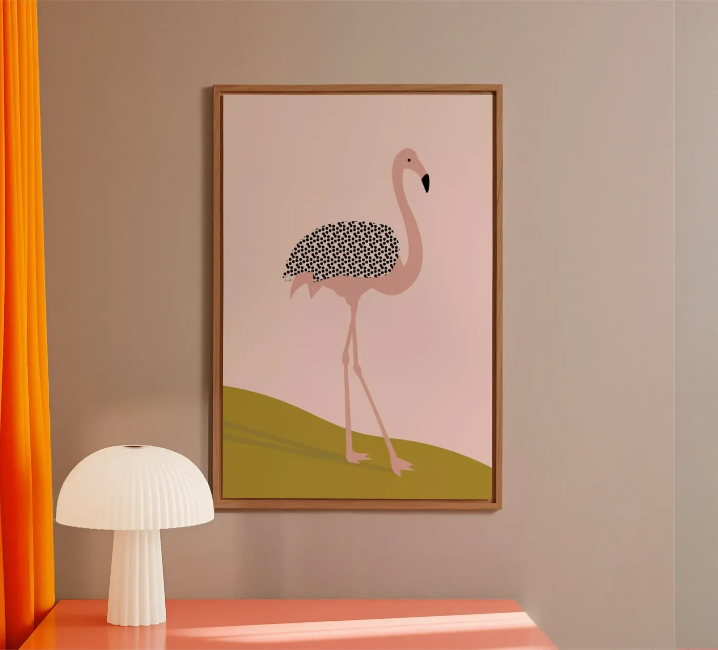 Flamingo alluminio dibond da Linda Gobeta