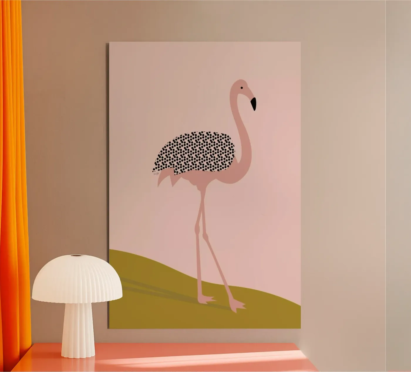 Flamingo alluminio dibond da Linda Gobeta