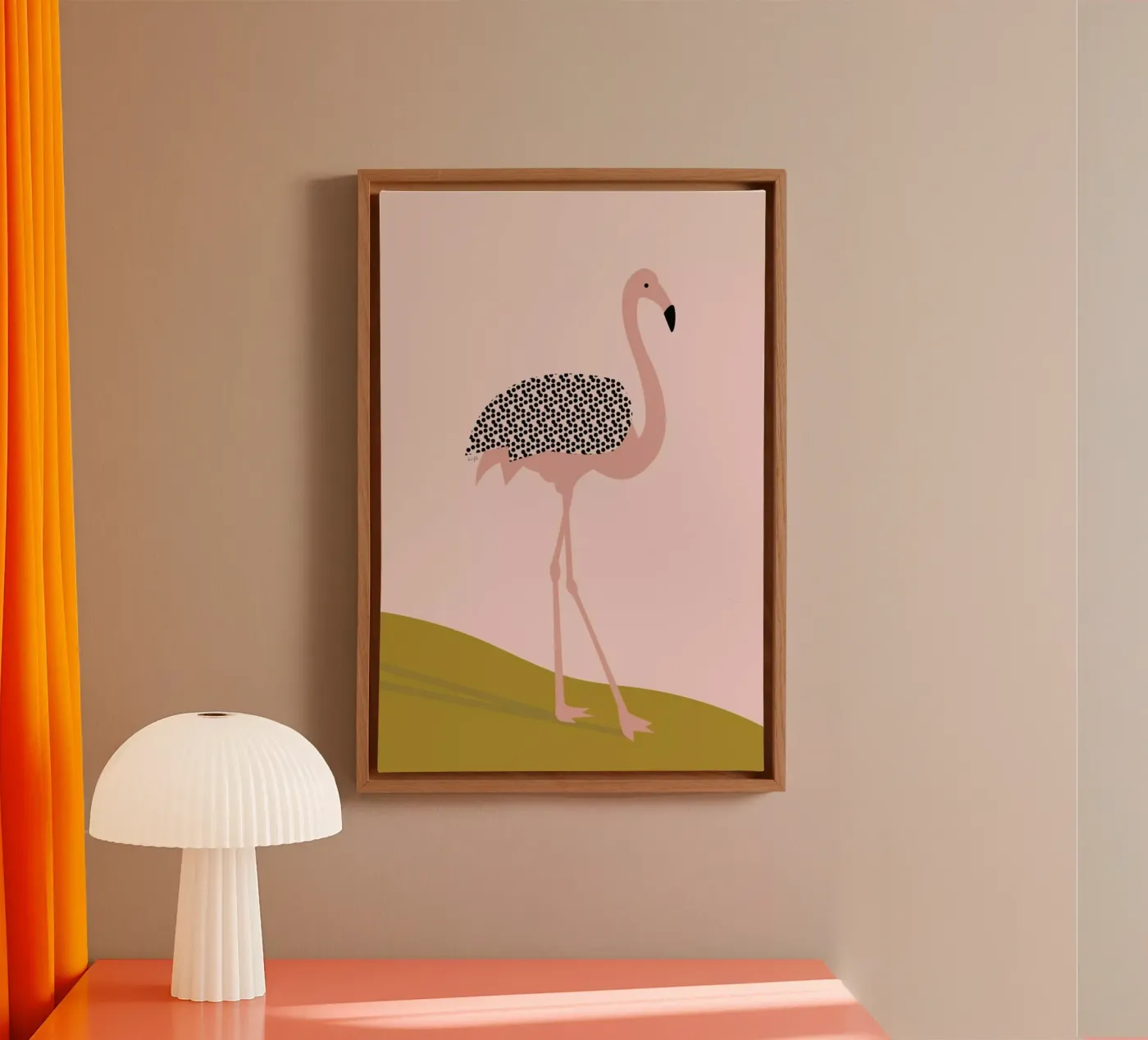 Flamingo tela da Linda Gobeta