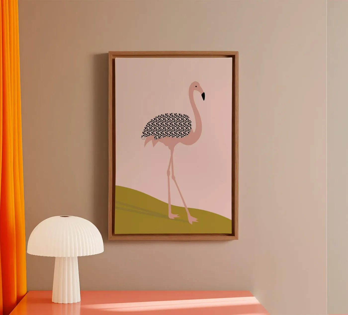 Flamingo tela da Linda Gobeta