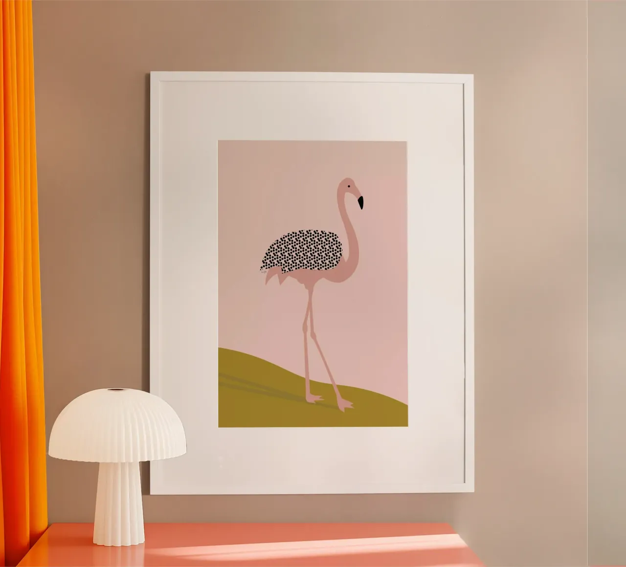 Flamingo carta hahnemühle da Linda Gobeta