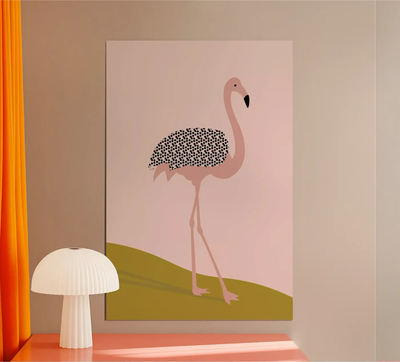 Flamingo poster da Linda Gobeta