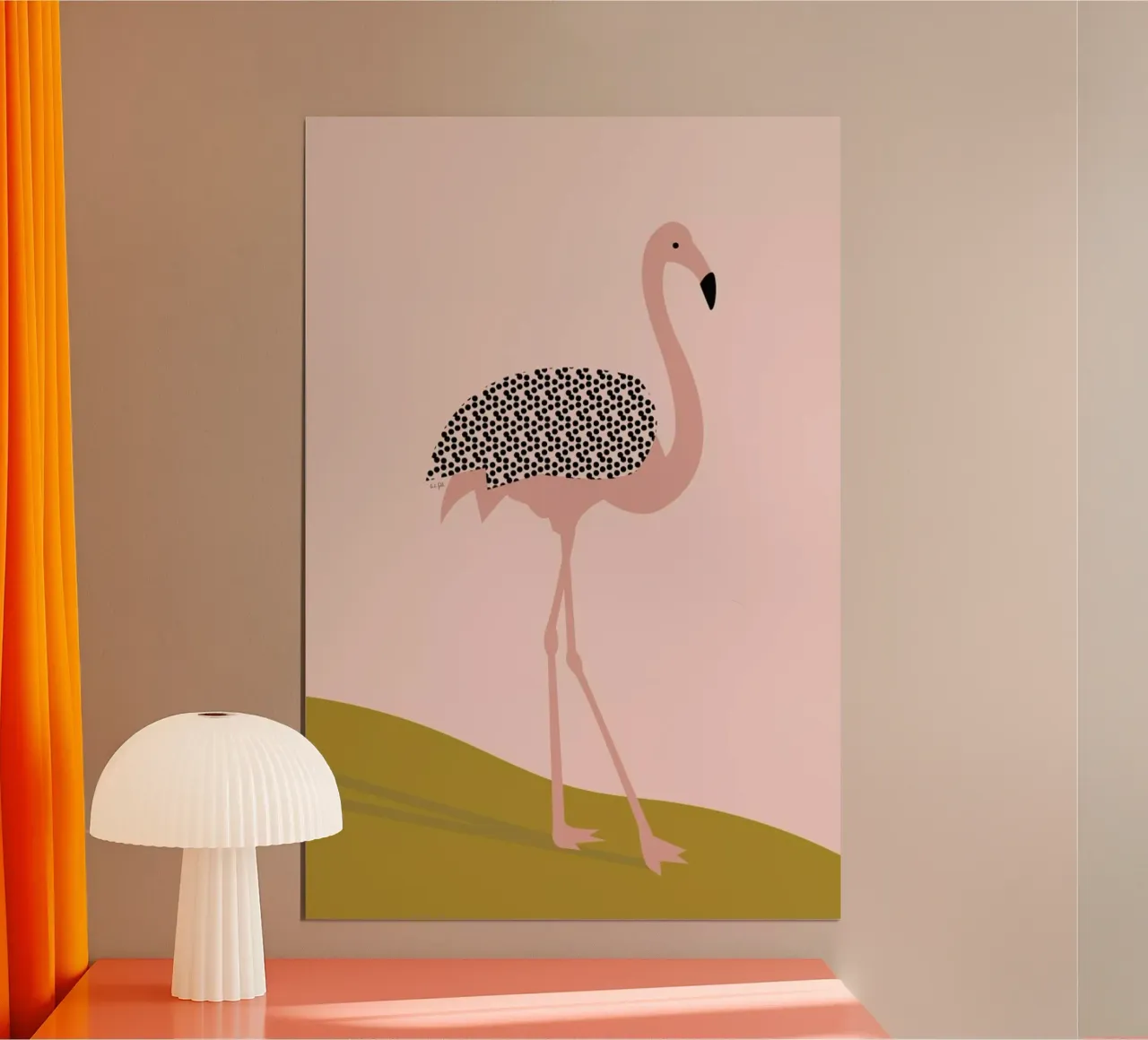Flamingo poster da Linda Gobeta