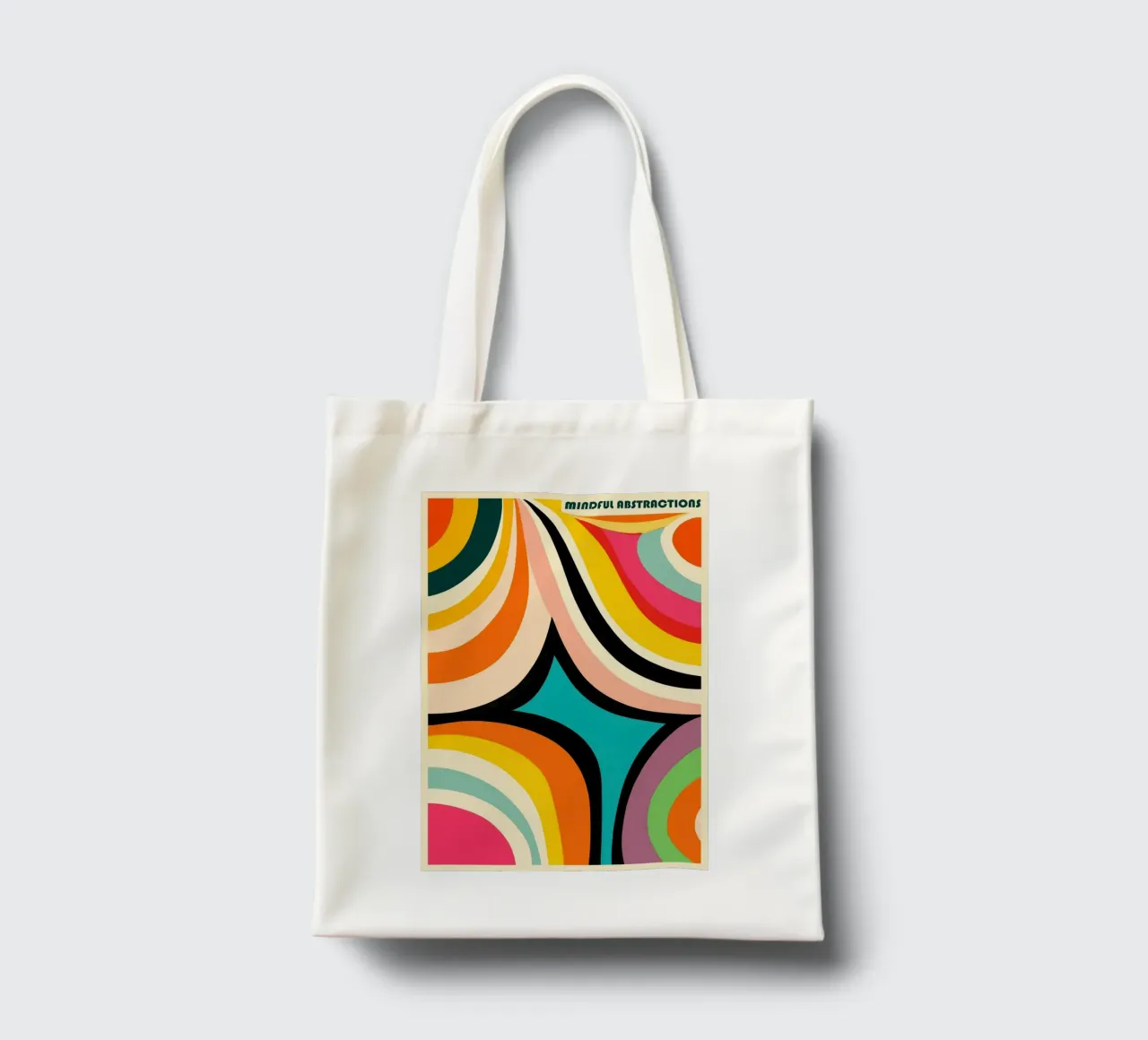 Mindfull Abstractions borsa in juta da Autofocus