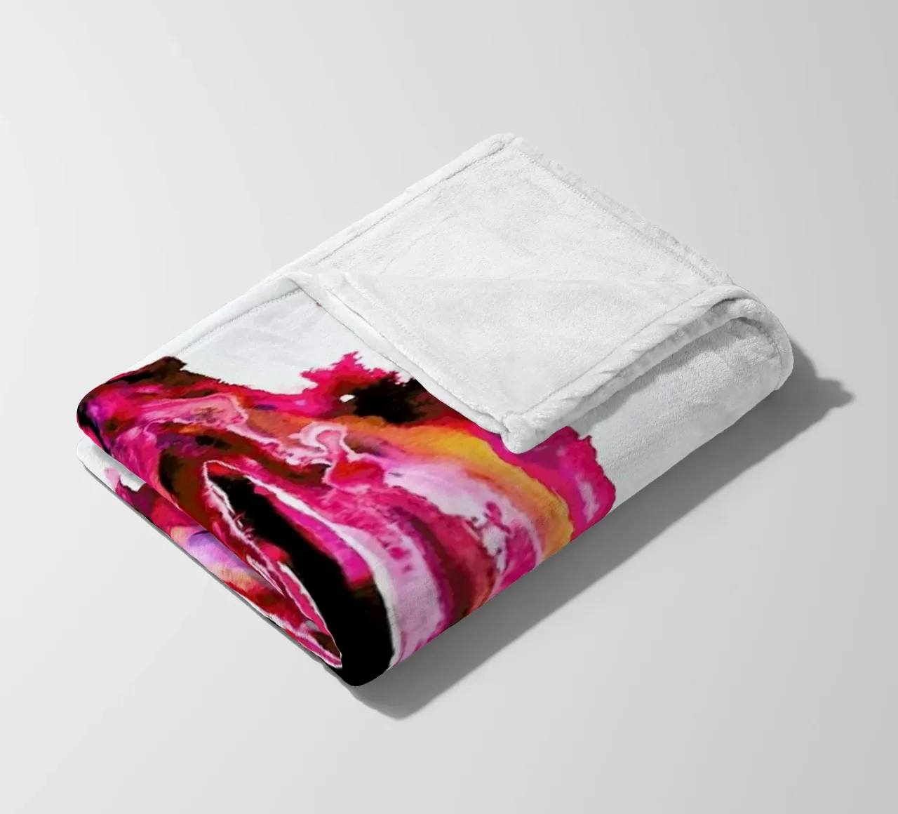 Vulva Painting All Colors United fleece blanket by Verena Bonath | 21st aesthetics