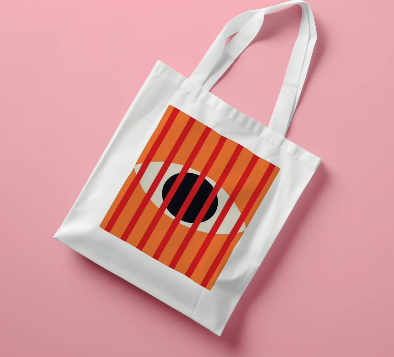 Eye on strip tote bag by galihstudio