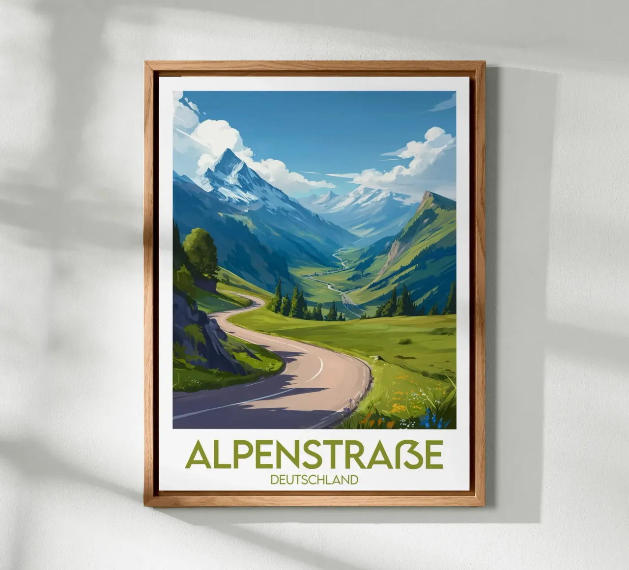 Affiche alpenstrasse alluminio dibond da Frame the World