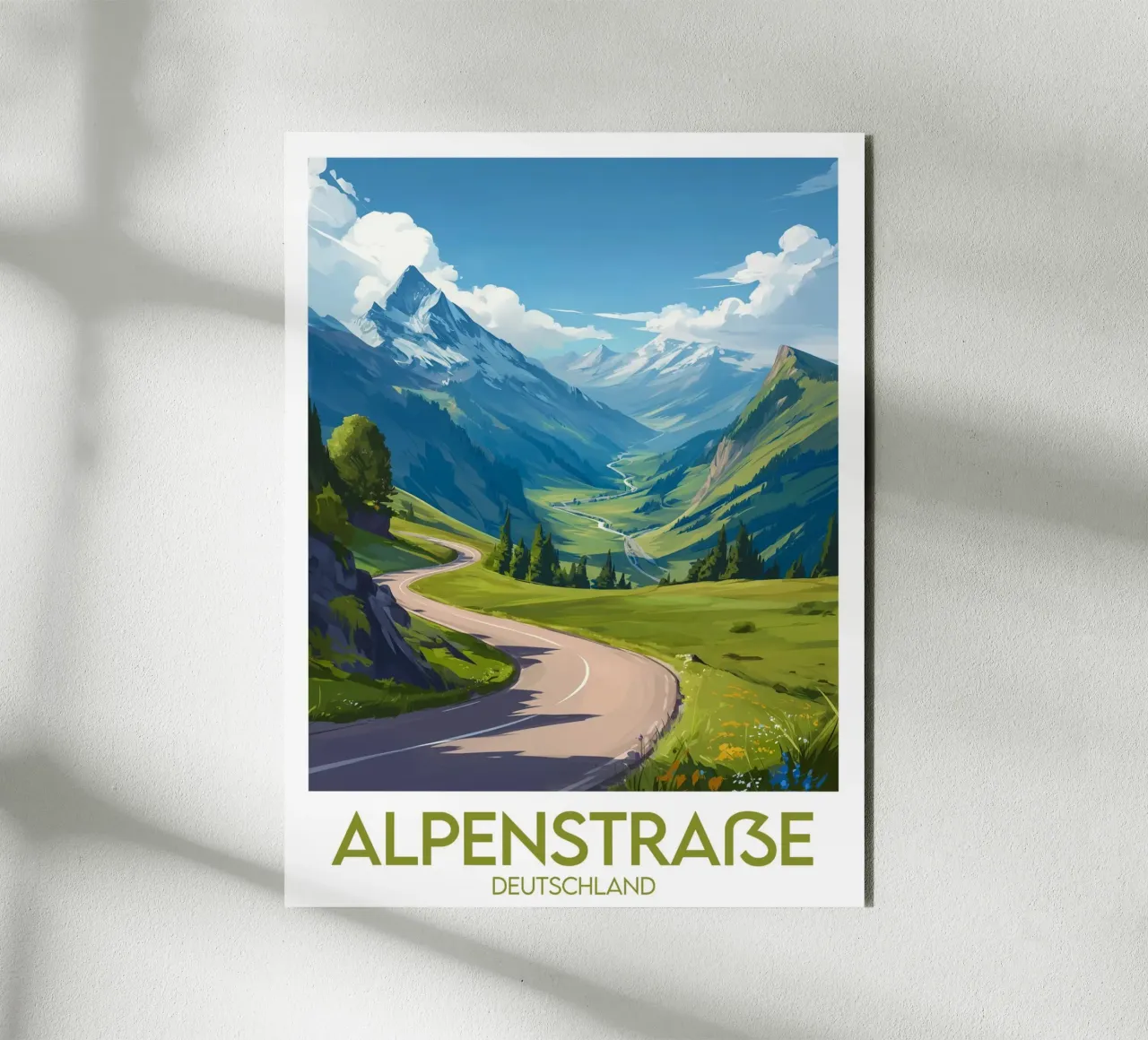 Affiche alpenstrasse alluminio dibond da Frame the World