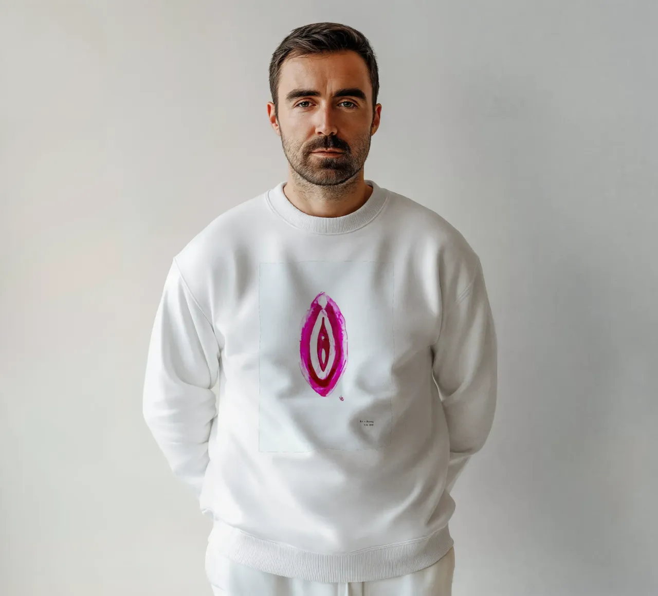 Vulva Painting Minimalist felpa da Verena Bonath | 21st aesthetics