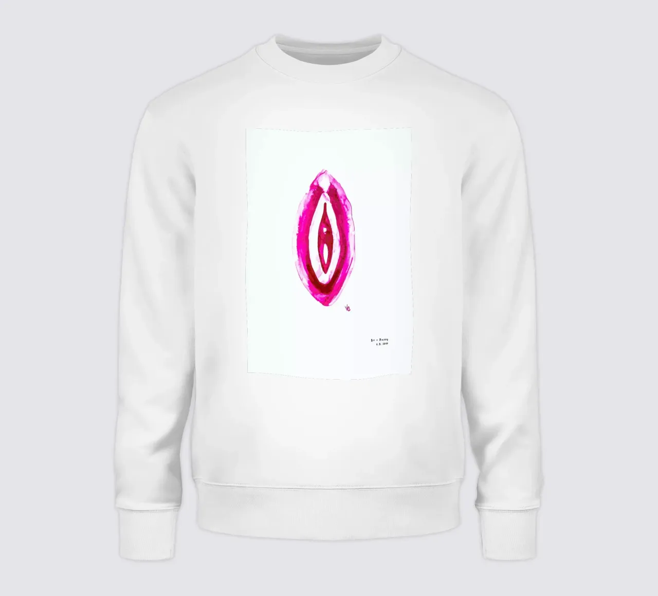 Vulva Painting Minimalist felpa da Verena Bonath | 21st aesthetics