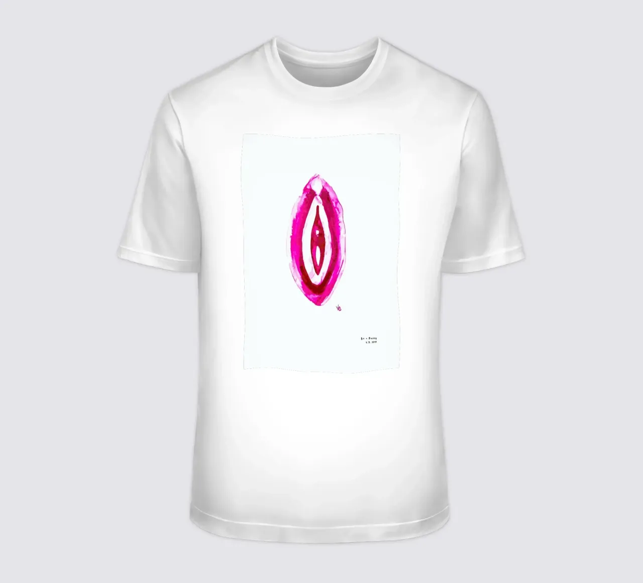 Vulva Painting Minimalist t-shirt da Verena Bonath | 21st aesthetics