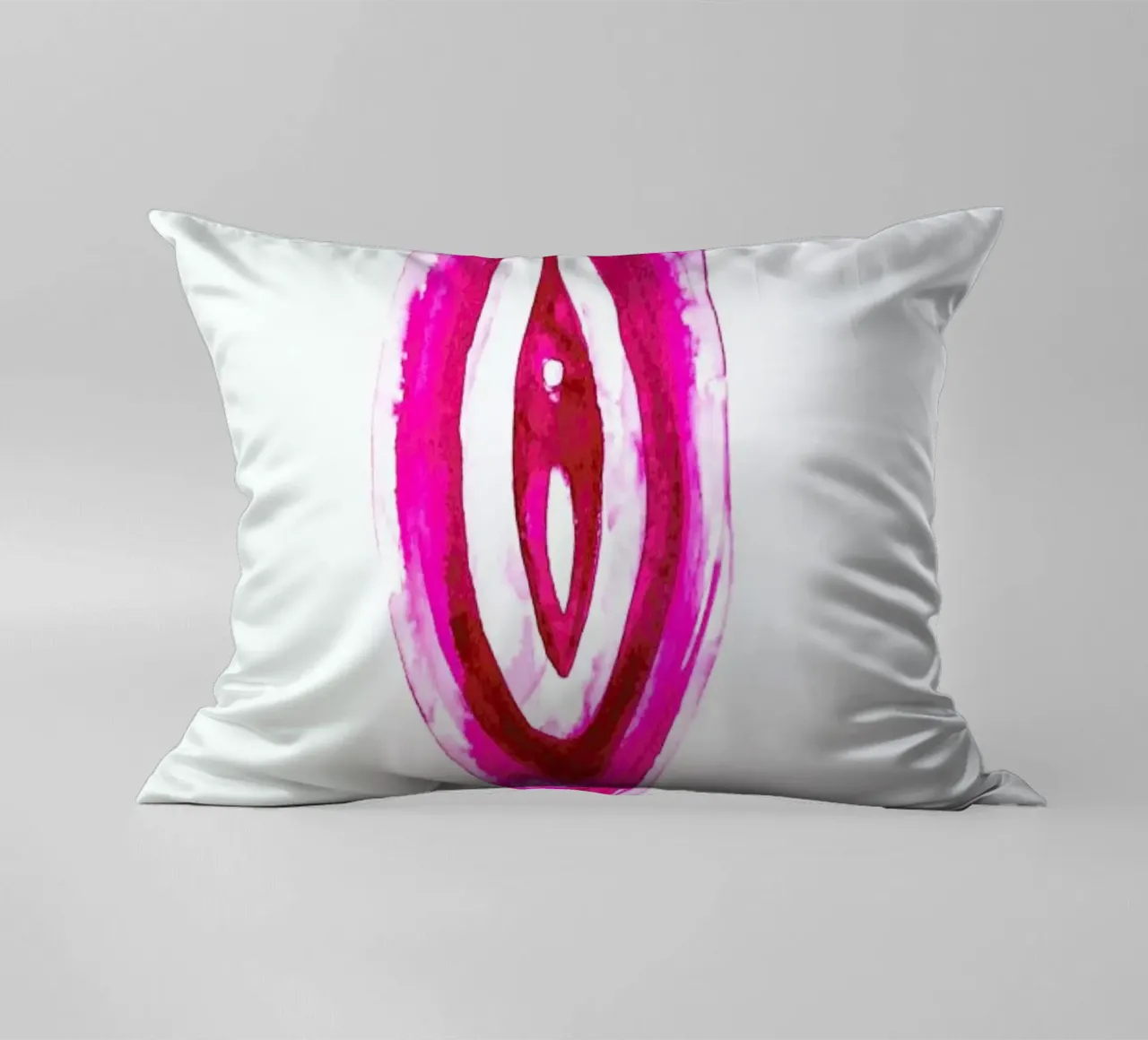 Vulva Painting Minimalist cuscino da Verena Bonath | 21st aesthetics