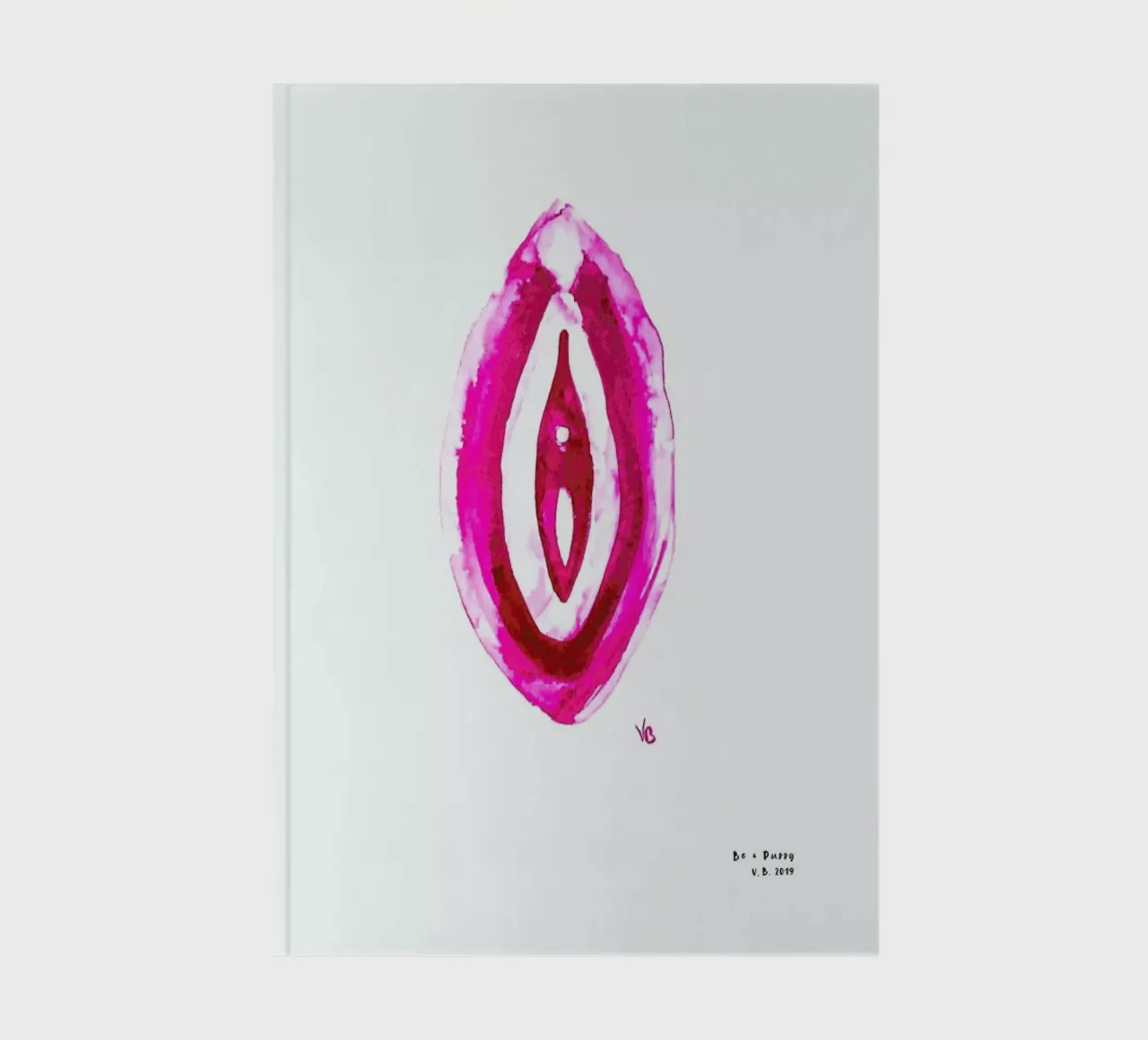 Vulva Painting Minimalist notebook by Verena Bonath | 21st aesthetics