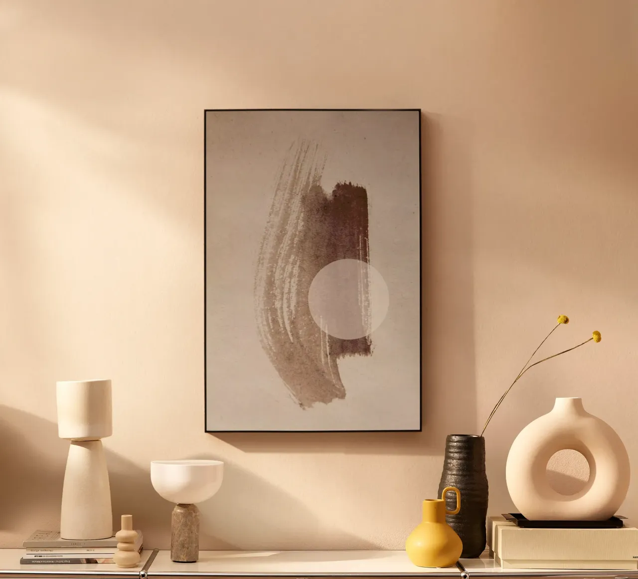 Abstract Aquarelle - Coffee Time alluminio dibond da Studio Nahili