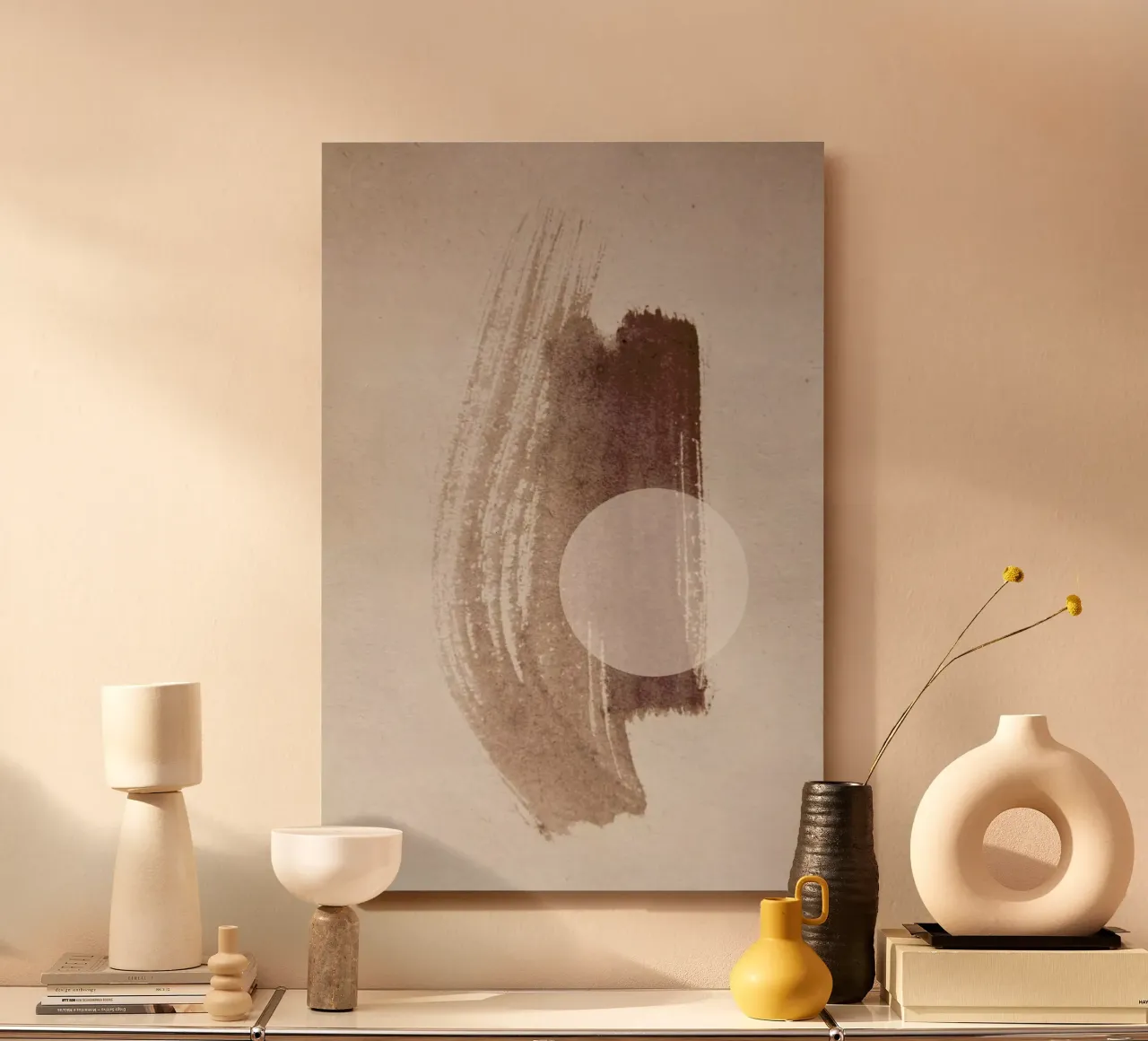 Abstract Aquarelle - Coffee Time alluminio dibond da Studio Nahili