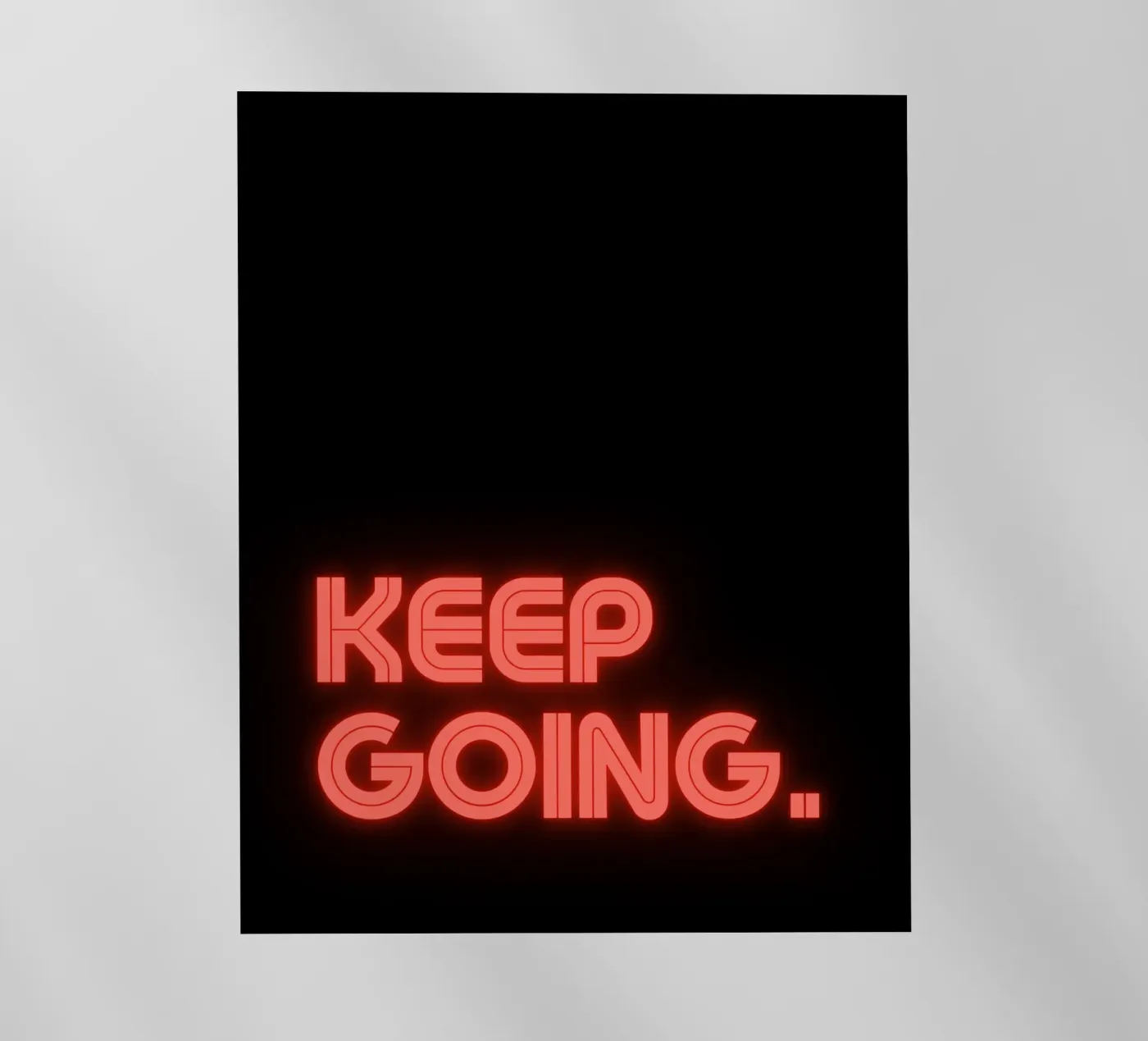 never stop backlit folie van pixelflow