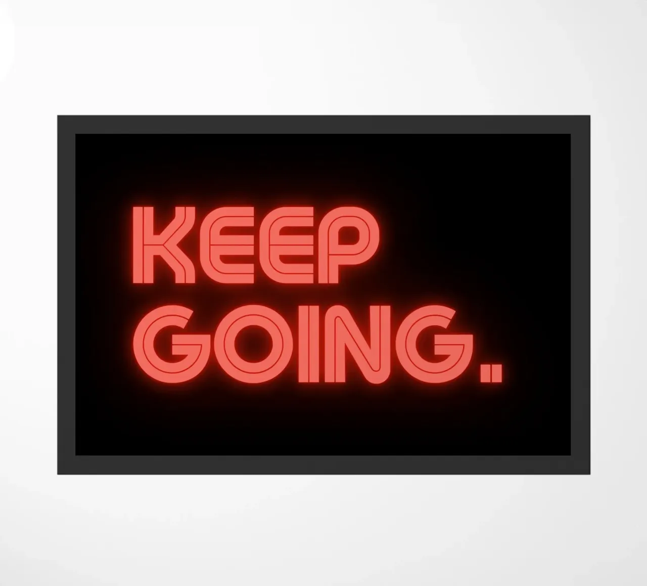 never stop doormat by Ambition Wall