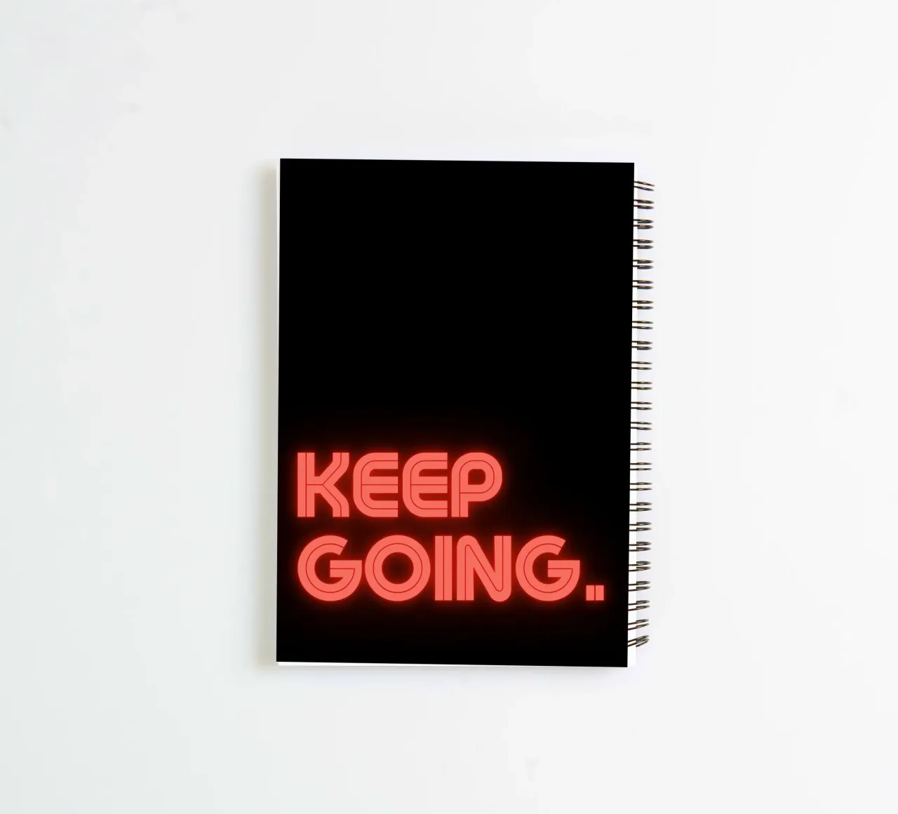 never stop spiral notebook by Ambition Wall