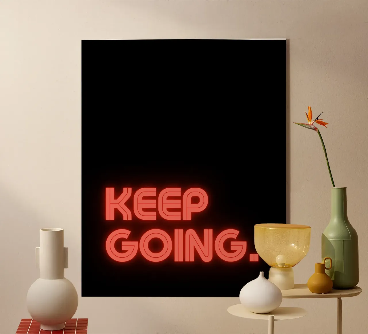 never stop plexiglass da Ambition Wall