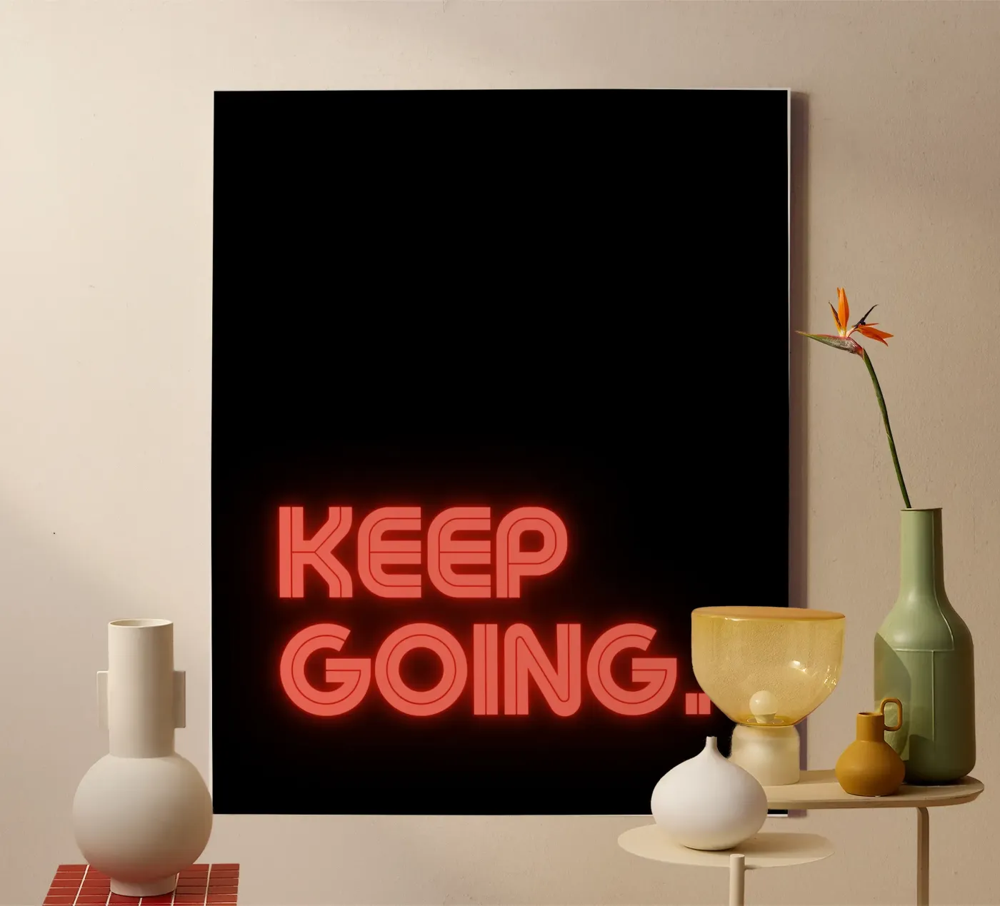 never stop tela da pixelflow